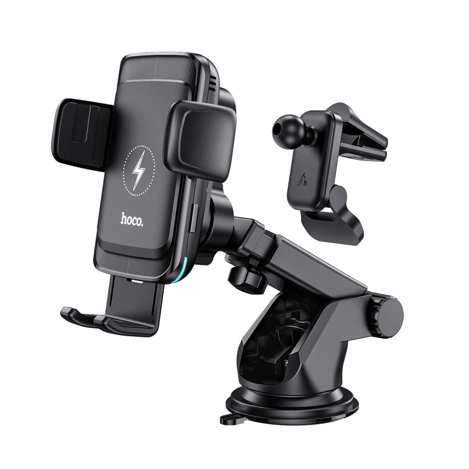 Support de sortie d'aération pour pare-brise de tableau de bord, chargeur sans fil, support pour téléphone portable de voiture Support de sortie d'aération pour pare-brise de tableau de bord, chargeur sans fil, support pour téléphone portable de voiture